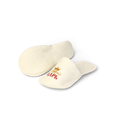 Тапочки для бани и сауны «Царь», войлок