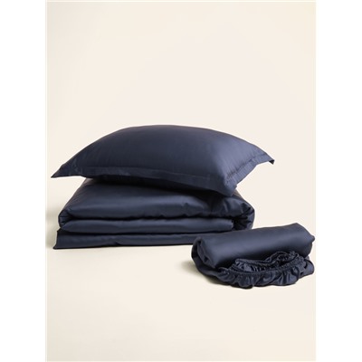 Наволочка SL Home Tencel, 50×70+3 см, синяя, тенсель, эвкалиптовое волокно 100%