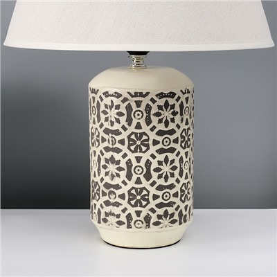 Настольная лампа с абажуром RISALUX «Ивела», Е27, 40 Вт, 30×30×39 см