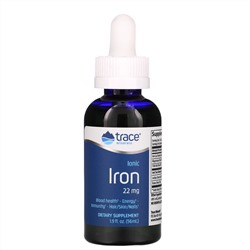 Trace Minerals Research, ионизированное железо, 22 мг, 56 мл (1,9 жидк. унции)