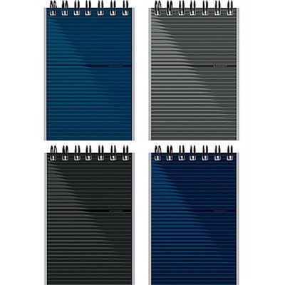 Блокнот на спирали А7 40л клетка "ДИЗАЙН В ПОЛОСКУ" Б40-9328 Проф-Пресс