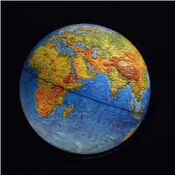 Глобус Земли физический 320мм с подсветкой Классик