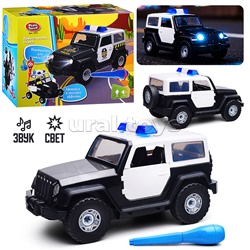 Конструктор "Полицейская машина" (свет/звук) в коробке