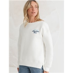 Свитшот из премиального футера трехнитки с начесом