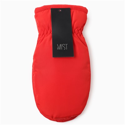 Варежки женские меховые MIST, размер 26 см, красные