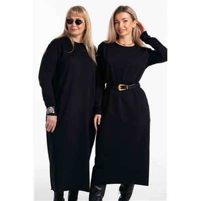 Платье-футер-длинное