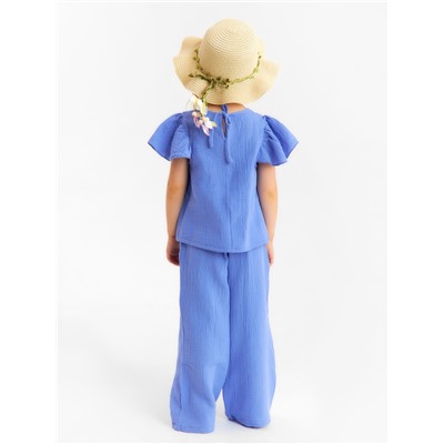 Брюки из муслина для девочки KAFTAN, рост 104 см, фиолетовые