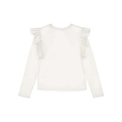 Фуфайка трикотажная для девочек (футболка с длинными рукавами)