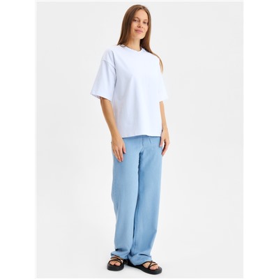 Футболка женская MINAKU: Casual Collection, белая, размер 44