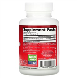Jarrow Formulas, глутатион восстановленный, 500 мг, 60 вегетарианских капсул