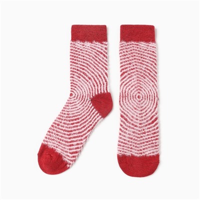 Носки женские махровые MINAKU, красные, размер 36-41