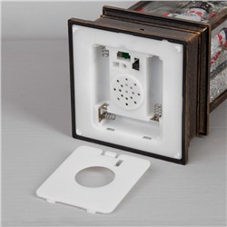 Светодиодная фигура «Девочка и снеговик» 10.5×27×10.5 см, пластик, батарейки ААх3 (не в комплекте), USB, свечение тёплое белое