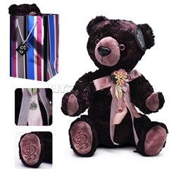 Медведь БернАрт-бордовый  (металлик)