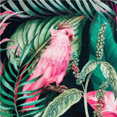 Скатерть «Этель» Tropical parrots 149×110 см, 100% хлопок, саржа 190 г/м²
