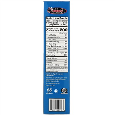 Seapoint Farms, Органические спагетти из эдамаме, 200 г (7,05 унции)
