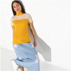 Водолазка комбинированная, С тобой вдвоём (fashion)