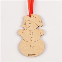 Заготовки для творчества. Набор ёлочных подвесок для росписи «Новый год!», 9 шт.