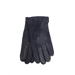 Мужские перчатки из натуральной кожи, цвет черный