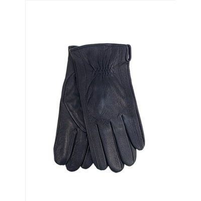 Мужские перчатки из натуральной кожи, цвет черный