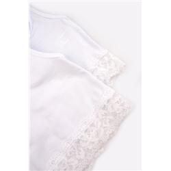 Майка топ для девочки Happyfox HF73933 белый