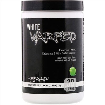 Controlled Labs, White Warped, Preworkout, Candy Apple Sour, 11.64 oz (330 g)