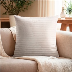 Наволочка декоративная «Этель», 40×40 см, велсофт, белая