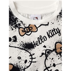 Комплект трикотажный для девочек: брюки (легинсы укороченные), фуфайка (футболка)