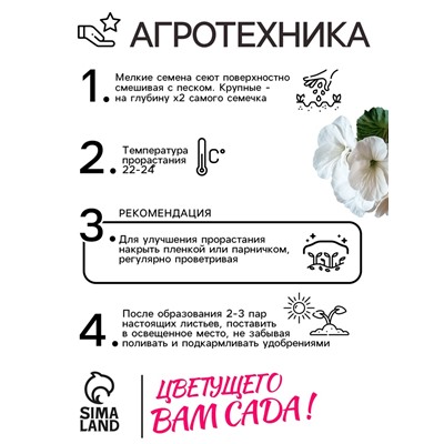 Семена комнатных цветов Глоксиния "Императрица Белая", F1, 5 шт.