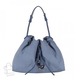 Сумка женская кожаная 9929PE blue Polina&Eiterou