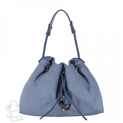 Сумка женская кожаная 9929PE blue Polina&Eiterou