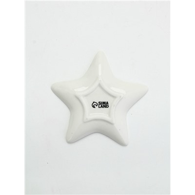 Подставка для чайных пакетиков новогодняя «Снежинка», 8.7×8.7 см