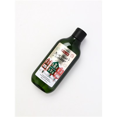 Подарочный набор новогодний Happy New Year: гель для душа, мочалка и термостакан, аромат шампанское, URAL LAB