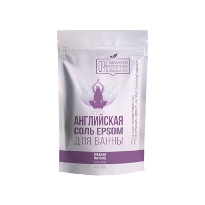 Соль для ванн английская DREAM NATURE SPA CARE, 1000 г