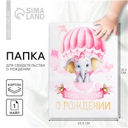 Папка для свидетельства о рождении «Ты наше счастье», 23.5×31.5 см