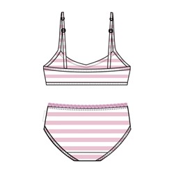 Комплект трикотажный для девочек: топ, трусы