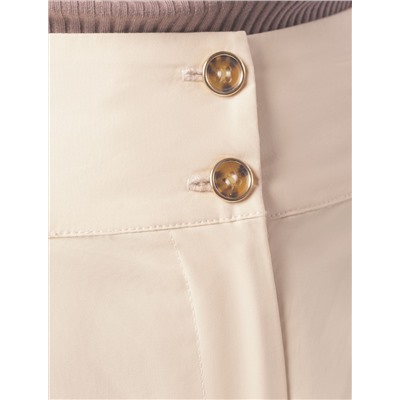 Кюлоты А-силуэта из легкого хлопкового поплина