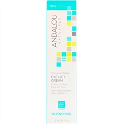 Andalou Naturals, подтягивающий крем для глаз с кокосовой водой, Quenching, 18 г (0,60 жидк. унций)