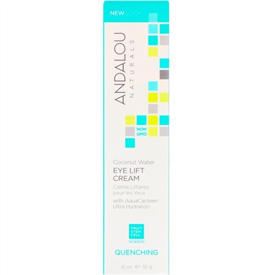 Andalou Naturals, подтягивающий крем для глаз с кокосовой водой, Quenching, 18 г (0,60 жидк. унций)