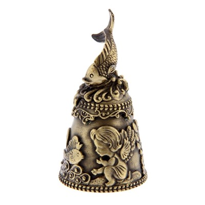 Колокольчик ангел «На счастье и удачу», 7×3.5 см