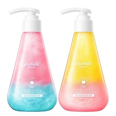 Yashida Отбеливающая гелевая зубная паста со вкусом цитруса и мяты, 220 гр