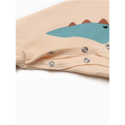 Комбинезон «Крошка Я. Дракоша», рост 62-68 см, бежевый