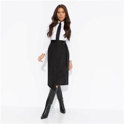 Юбка из мягкой замши, Дерзкие фантазии (чёрная)