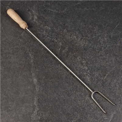 Вилка для мяса универсальная, 56 см, с деревянной ручкой