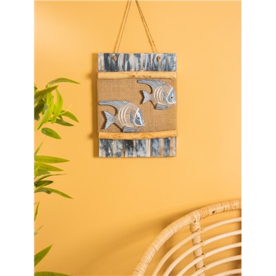 Панно плетёное «Пара рыбок», 25×4×55 см