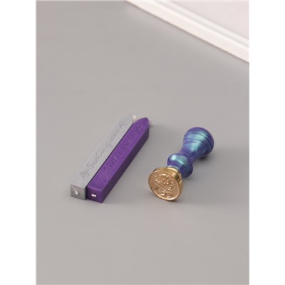 Подарочный набор для сургучной печати «Планета», печать, ручка, сургуч, 12.5×10×3.6 см