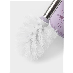 Ёрш для унитаза с подставкой «Бабочки», 12.5×12.5×50 см, МИКС