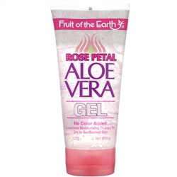 Fruit of the Earth, Rose Petal, Aloe Vera Gel, 6 oz (170 g)