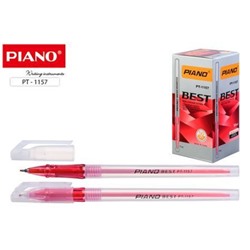 Ручка шариковая масляная PT-1157 "Piano BEST" 0.5 мм красная Piano