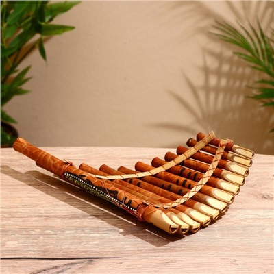 Сувенирный музыкальный инструмент «Флейта», 30×5×18 см, МИКС