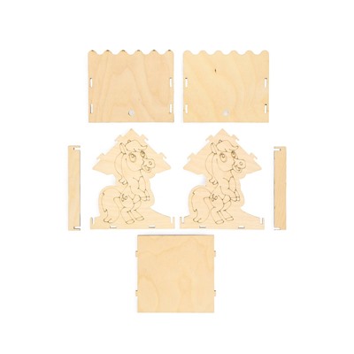 Кормушка для птиц «Лошадь», 18×16×15 см, своими руками, деревянная, Greengo